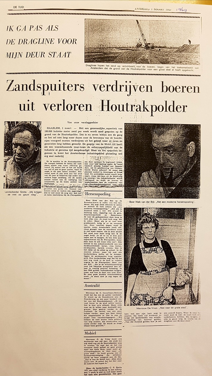19690301-DeTijd Zandspuiters verdrijven boerten uit verloren Houtrakpolder
