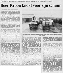 19830422-HD Boer Kroon knokt voor zijn schuur