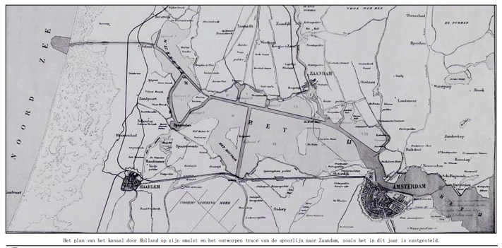 1985 kaart Noordzeekanaal plannen