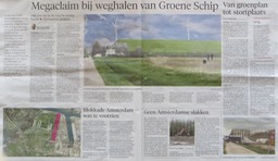 20140602-HD Megaclaim bij weghalen Groene Schip, Houtrakpolder