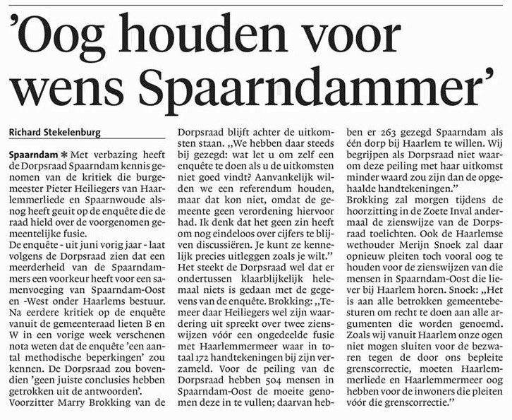 20170322-HD Oog houden voor wens Spaarndammer bij fusie