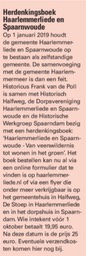 20180816-HCN-InfoMeer Herdenkingsboek Haarlemmerliede en Spaarnwoude
