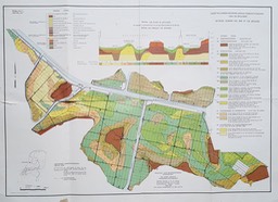 Gedetailleerde bodemkunidige overzichtskaart van de IJpolders 1950